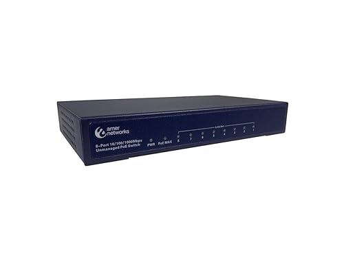 8 port 10/100/1000 Ethernet Switch with all 8 ports PoE 802.3af. Metal chassis f - Dealtargets.ca