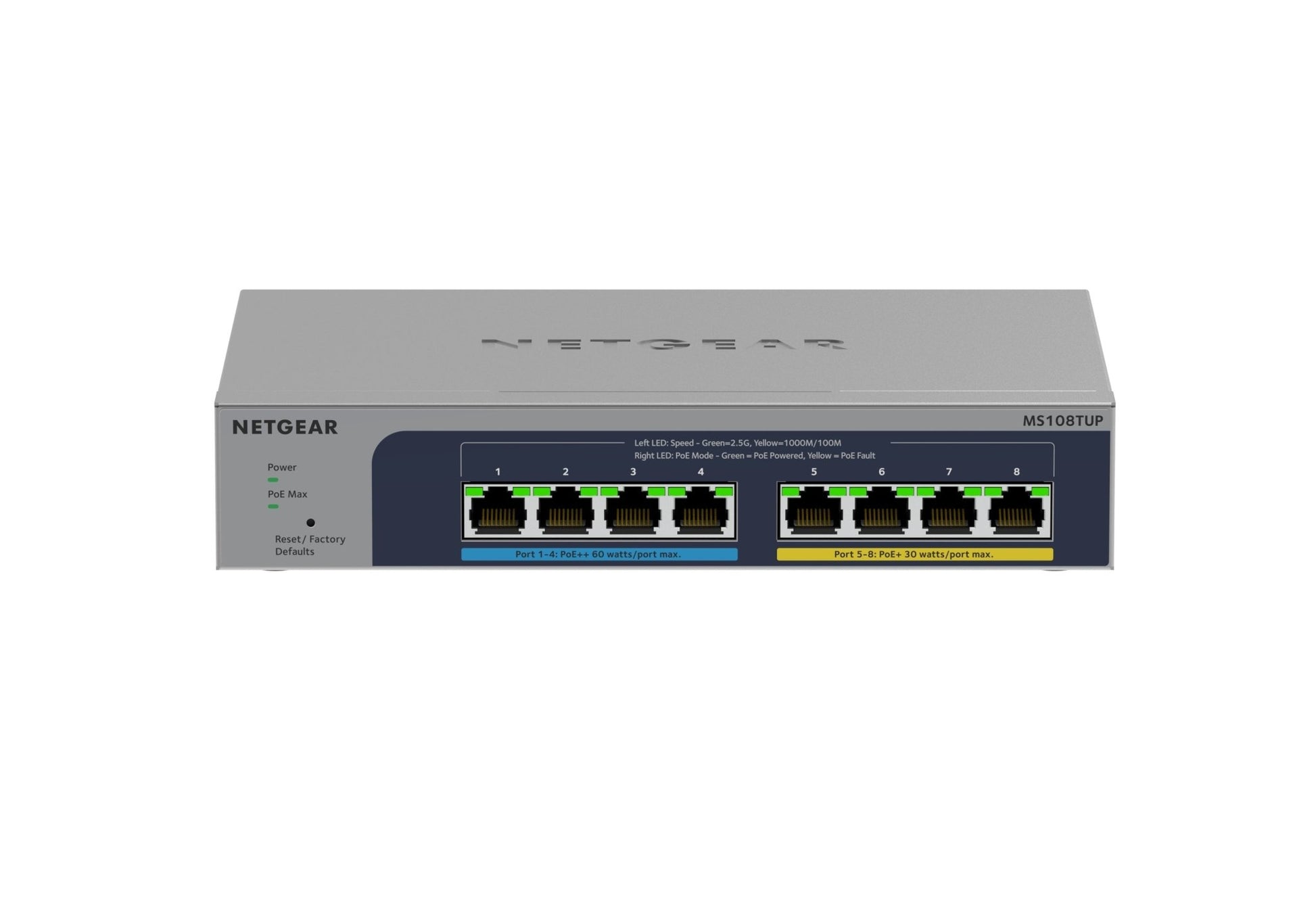 8 - Port Multi - Gigabit (2.5G) Ethernet Ultra60 PoE++ Smart Switch - Dealtargets.ca