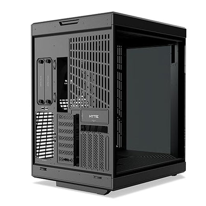HYTE Y70 Touch Infinite Dual Chamber ATX Mid Tower Modern Aesthetic Case with Integrated 2.5K LCD Touchscreen - Pitch Black
