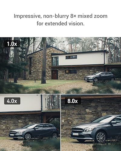 EZVIZ Security Camera Outdoor, 1080P Pan/Tilt/Zoom WiFi Camera, 8× Mixed Zoom and AI-Powered Person Detection Security Cam, IP65 Waterproof, Support MicroSD Card up to 512GB | C8PF