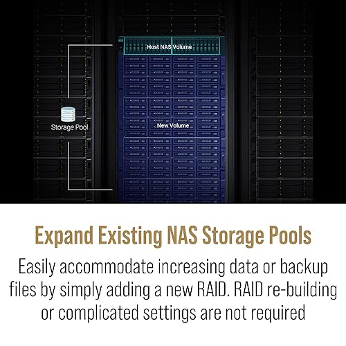 QNAP TL-R2400PES-RP-US 24 Bay 4U PCIe Interface 24-Bay JBOD, Supporting SATA Drives, for petabyte-Scale Expansion Designed specifically NAS (Diskless)