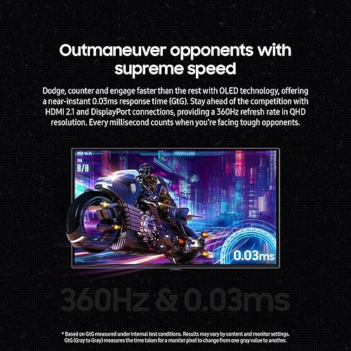 Samsung Odyssey Oled G6 G60sd 27" 1440p 360 Hz Gaming Monitor - Silver