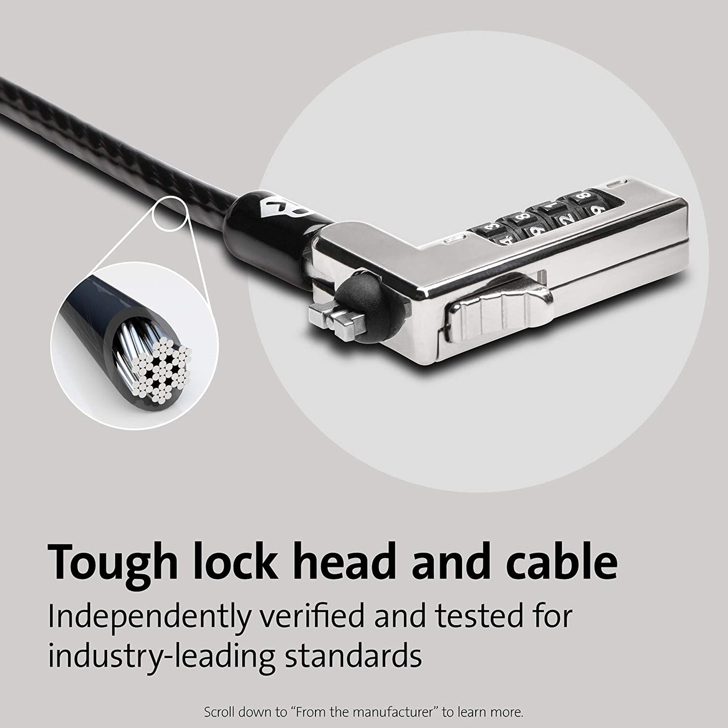 Kensington NanoSaver™ Combination Laptop Lock (Resettable) (K60603WW) For NanoSaver Slot Laptop Lock
