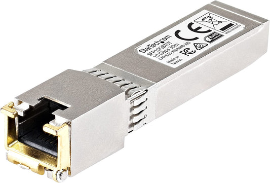 StarTech.com Cisco SFP-10GB-TC Compatible SFP+ Module - 10GBASE-T - SFP to RJ45 Cat6/Cat5e - 10GE Gigabit Ethernet SFP+ - RJ-45 30m - Cisco Firepower, ASR1000, ASR9000 (SFP10GBTCST)
