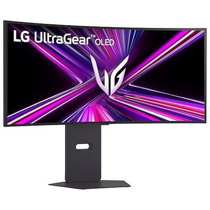 LG Ultragear™ 34GX900A 34" OLED WQHD Curved Gaming Monitor – 240Hz, 0.03ms, USB-C 65W PD, HDMI 2.1, G-SYNC, FreeSync Premium Pro
