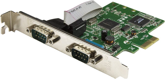 StarTech.com 2-Port PCI Express Serial Card with 16C1050 UART - RS232 Low Profile Serial Card - PCI Serial Card (PEX2S1050)