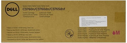 Dell Original Extra High Yield Laser Toner Cartridge - Magenta - 1 Each - 9000 Pages