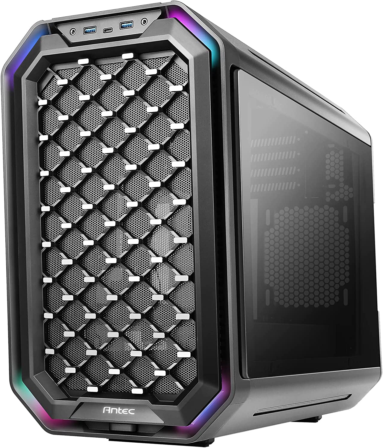 Antec Dark Cube ITX Case,M-ATX, ITX,Glass,512 x 240 x 406 mm (DWH), Dark Cube (0-761345-80034-1)