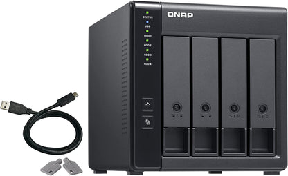 QNAP TR-004 4 Bay USB Type-C Direct Attached Storage (DAS) with hardware RAID (Diskless) 4-bay DAS