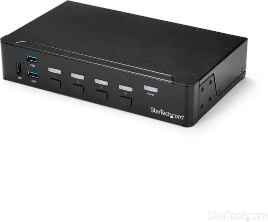 StarTech.com 4 Port HDMI KVM - HDMI KVM Switch - 1080p - USB 3.0 &amp; Audio Support - KVM Video Switch (SV431HDU3A2) 4 Port | 1 Monitor USB 3.0 | 1080p