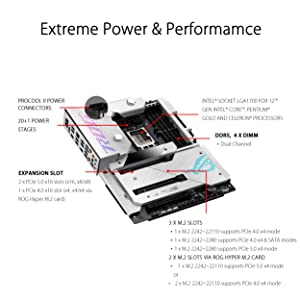 ASUS ROG Maximus Z690 Formula(WiFi 6E)LGA1700(Intel 12th Gen)ATX Water cooling gaming motherboard(PCIe 5.0,DDR5,20+1 power stages,LiveDash 2”OLED,5xM.2,2xThunderbolt4,PCIe 5.0 Hyper M.2 Card bundled)
