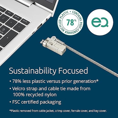 Kensington Slim NanoSaver 2.0 EQ Keyed Laptop Lock (K60630WW)