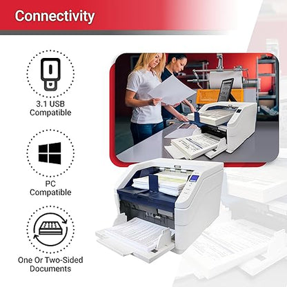 Xerox XW130-A ADF Scanner - 600 dpi Optical - TAA Compliant - 24-bit Color - 8-bit Grayscale - 130 ppm (Mono) - 130 ppm (Color) - Duplex Scanning - USB