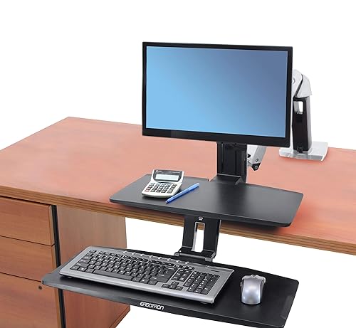 Ergotron Workfit-A Stand with Suspended Keyboard (24-391-026)
