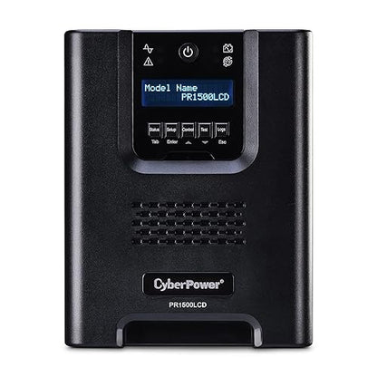 CyberPower PR1500LCDN Smart App Sinewave UPS System, 1500VA/1500W, 8 Outlets, AVR, Mini-Tower with Network Card 1500VA Net UPS System