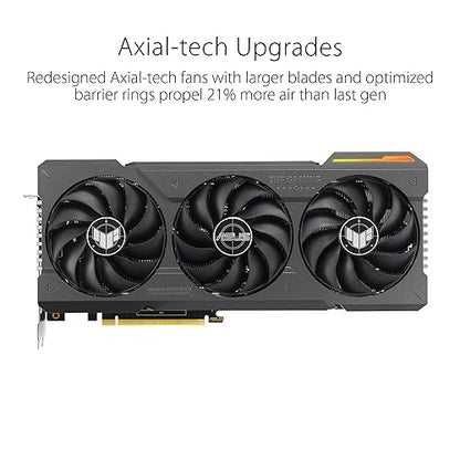 ASUS TUF Gaming NVIDIA GeForce RTX™ 4070 Ti Super Gaming Graphics Card (PCIe 4.0, 16GB GDDR6X, HDMI 2.1a, DisplayPort 1.4a) TUF Gaming RTX 40 Super|16G RTX4070Ti|Black