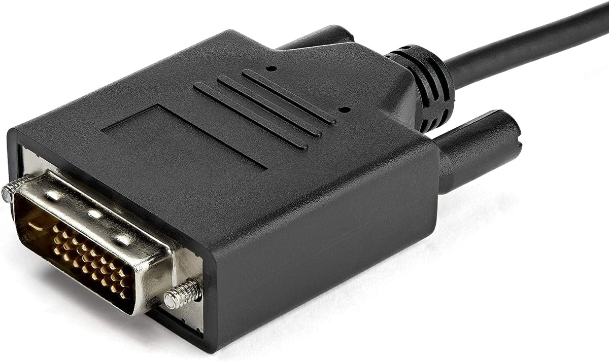 StarTech.com 3.3 ft / 1 m USB-C to DVI Cable - USB Type-C Video Adapter Cable - 1920 x 1200 - Black (CDP2DVIMM1MB) 3.3 feet