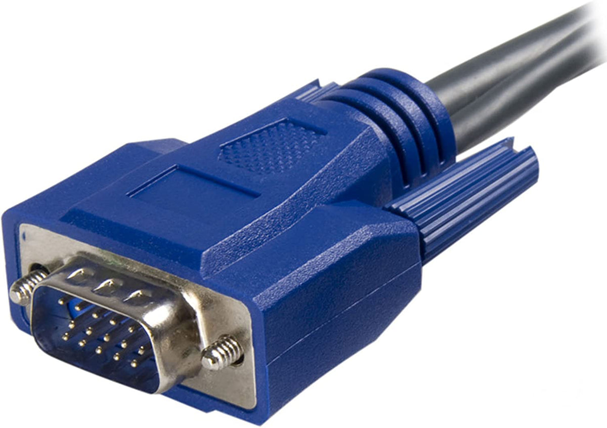 StarTech.com 6 ft Ultra-Thin USB VGA 2-in-1 KVM Cable (SVUSBVGA6) 6 ft / 2m