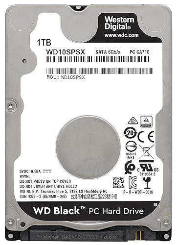 Western Digital WD Black WD10SPSX 1 TB Hard Drive - 2.5 Internal - SATA (SATA/600) - Desktop PC, Notebook, Gaming Console Device Supported - 7200rpm