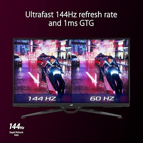 ASUS ROG Swift 38” 4K HDMI 2.1 HDR DSC Gaming Monitor (PG38UQ) - UHD (3840 x 2160), 144Hz, 1ms, Fast IPS, G-SYNC Compatible, Speakers, FreeSync Premium Pro, DisplayPort, DisplayHDR600, 98% DCI-P3 38 4K Fast IPS 144Hz FreeSync Premium Pro Monitor