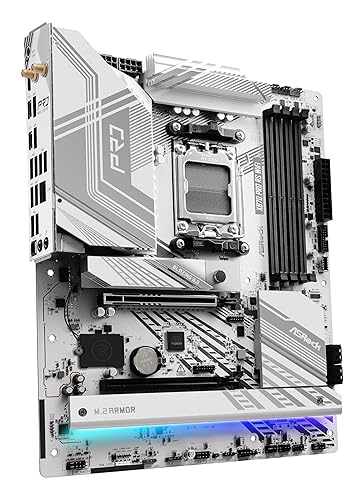 ASRock X870 Pro RS WiFi AMD Ryzen Socket AM5 ATX Motherboard USB4 DDR5 8000 MHz 256 GB SATA3 6.0 Gb/s