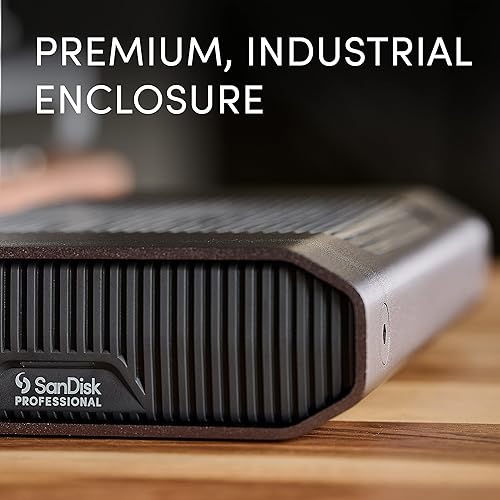 SanDisk Professional 22TB G-Drive Enterprise-Class External Desktop Hard Drive - 7200RPM Ultrastar HDD Inside, USB-C (10Gbps), USB 3.2 Gen 2, Mac Ready - SDPHF1A-022T-NBAAD, Dark Grey