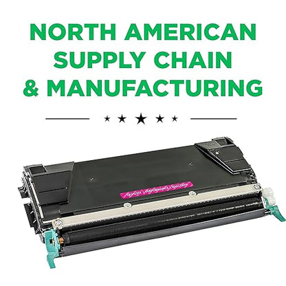 Clover Remanufactured Toner Cartridge Replacement for Lexmark C746/C748 | Magenta