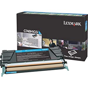 Lexmark C748H1CG C748 Cyan High Yield Return Program Toner Cartridge