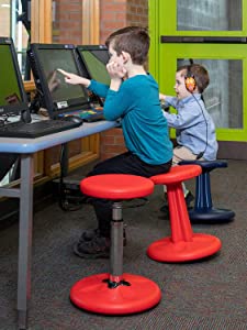 Kore design Kore Kids Preschool Wobble Chair - Flexible Seating Stool for Classroom, Preschool, Kindergarten &amp; Elementary School - Made in The USA - Age 4-5 yrs, Blue (12in) Blue Preschool (12in Tall)
