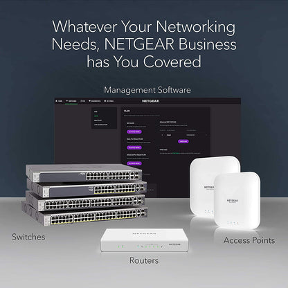 NETGEAR 24-Port Gigabit Ethernet Unmanaged PoE+ Switch (GS324P) - with 16 x PoE+ @ 190W, Desktop or Rackmount Unmanaged 24 port | 16xPoE+ 190W