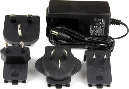 StarTech.com Universal Replacement Power Adapter - DC 9 Volts, 2 Amps Power Adapter (SVA9M2NEUA), Black 9V, 2A M-type Barrel Connector