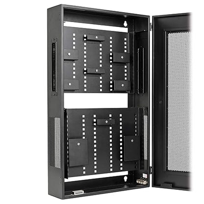 Tripp Lite 3U Smart Rack, Low Profile, Vertical Mounting, Switch Depth Wall Mount Wiring Enclosure, Adjustable Brackets, Wall Rack Enclosure (SRWF6UMOD)