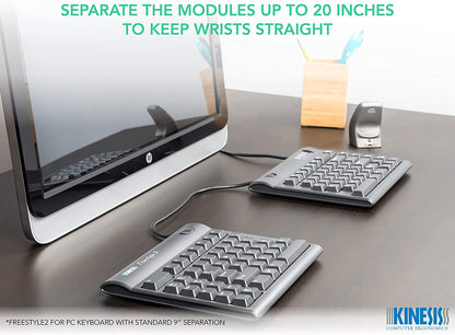 Kinesis Freestyle2 Ergonomic Keyboard for PC (20" Extended Separation) 20 Inch Separation