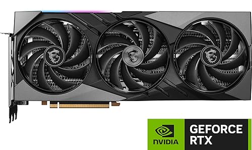 MSI Gaming GeForce RTX 4090 24GB GDRR6X 384-Bit HDMI/DP Nvlink Tri-Frozr 3 Ada Lovelace Architecture OC Graphics Card (RTX 4090 Gaming X Slim 24G)