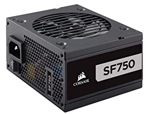 Corsair SF Series, SF750, 750 Watt, SFX, 80+ Platinum Certified, Fully Modular Power Supply Black 750 Watts SF Platinum