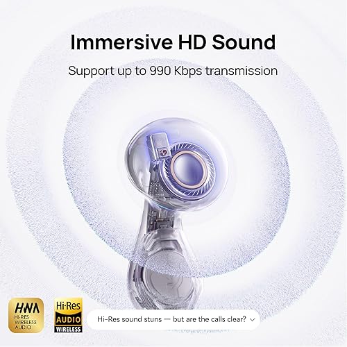 HUAWEI FreeBuds 6 Wireless Earbuds, Ear-Fitting Wearing, Dual-Driver True Sound, Stable & Clear Calls, Open-fit ANC, 36H Battery Life, IP54 Water-Resistant, iOS & Android, White Freebuds 6 White