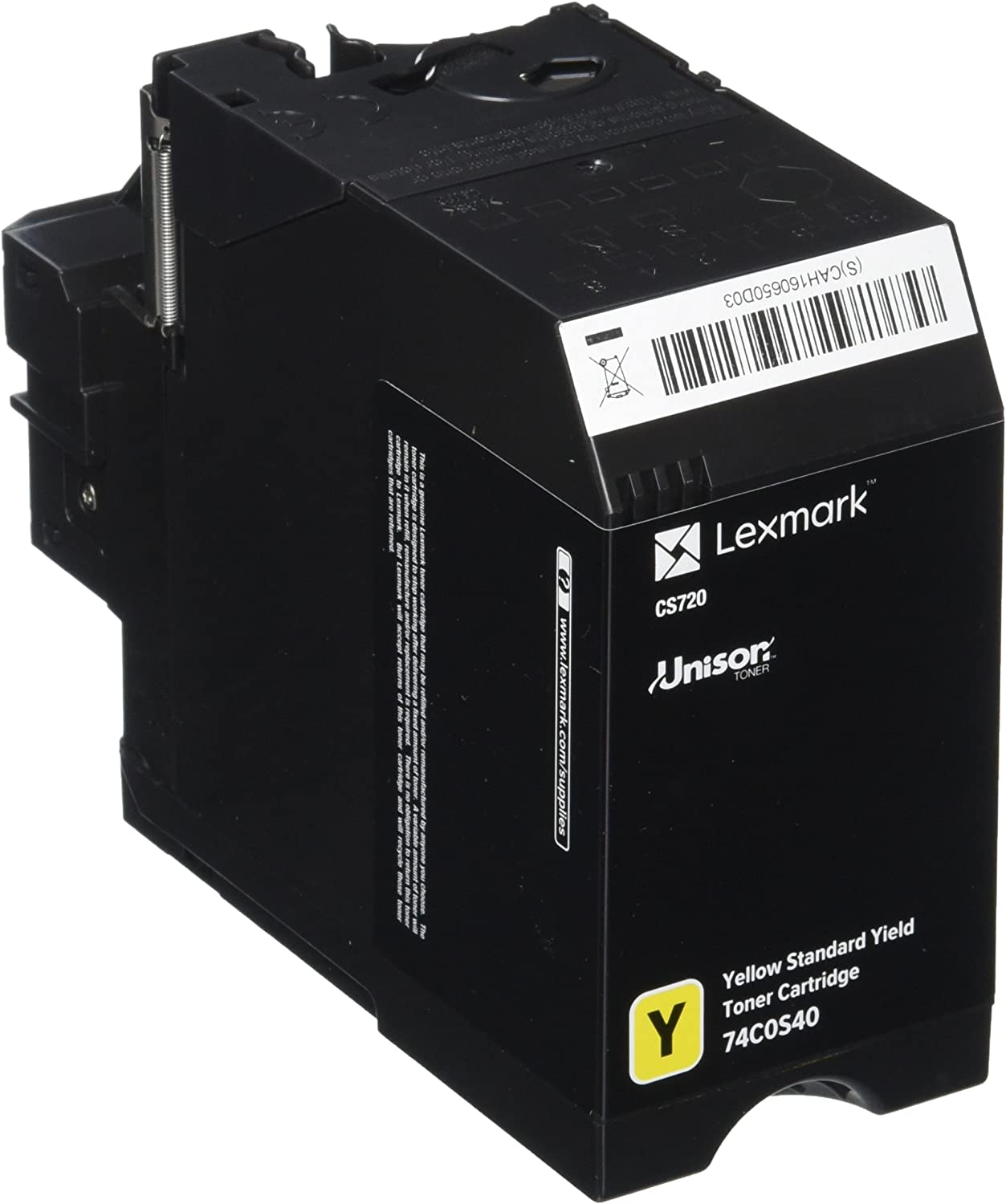 Lexmark Yellow Toner Cartridge, 7000 Yield (74C0S40)