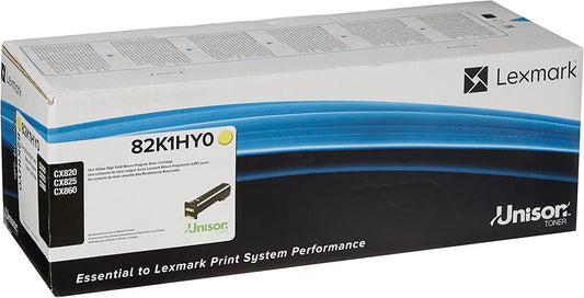 Lexmark 82K1HY0 Unison Toner Cartridge, Yellow