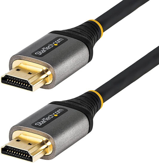 StarTech.com 6ft (2m) Premium Certified HDMI 2.0 Cable - High Speed Ultra HD 4K 60Hz HDMI Cable with Ethernet - HDR10, ARC - UHD HDMI Video Cord - for UHD Monitors, TVs, Displays - M/M (HDMMV2M) 6.6 ft / 2 m