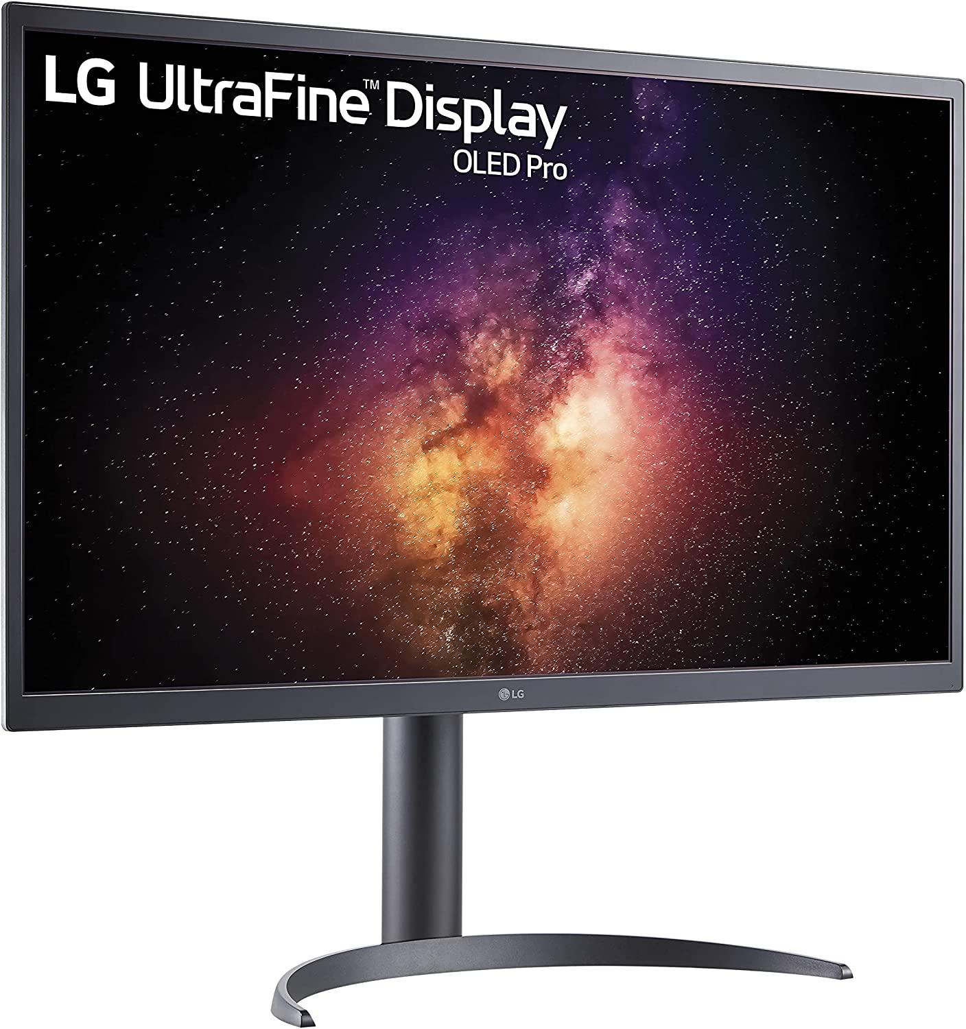 LG 32EP950-B 32” Ultrafine UHD (3840 x 2160) OLED Pro Display with Adobe RBG 99% / DCI-P3 99%, VESA Display HDR 400 True Black, 1M:1 Contrast Ratio and Tilt/Height/Pivot Adjustable Stand - Black 32 inch HW Calibration
