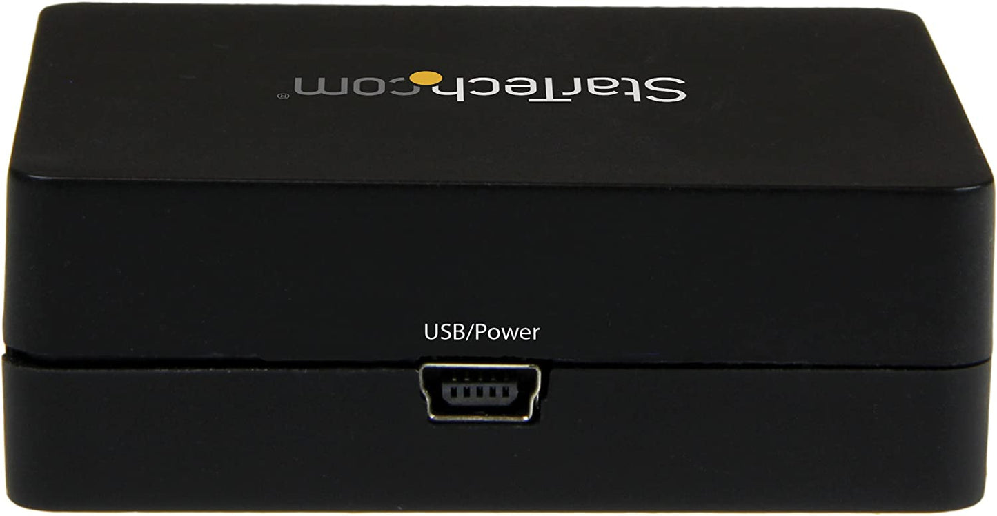 StarTech.com HDMI Audio Extractor - HDMI to 3.5mm Audio Converter - 2.1 Stereo Audio - 1080p (HD2A),Black