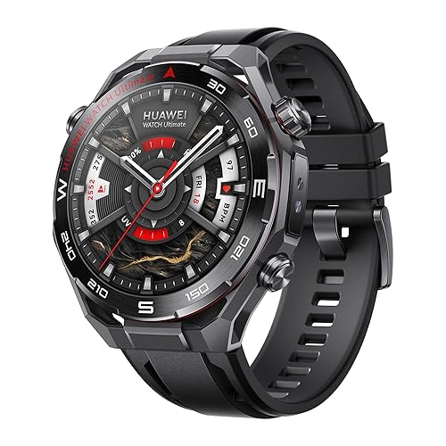 HUAWEI Watch Ultimate 2 Smart Watch, Zirconium-Based Liquid Metal case, 150-Meter Diving Watch, Sonar-Based Underwater Communication, Accurate Health Monitor, Black