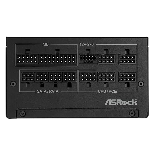 ASRock Steel Legend SL-850G 850W 80 Plus Gold & Cybenetics Platinum Full Modular Power Supply ATX3.1 PCIe5.1 Ready with Dual Color 12V-2x6 Cable 10 Years Warranty 135 mm FDB Fan Japanese Capacitor
