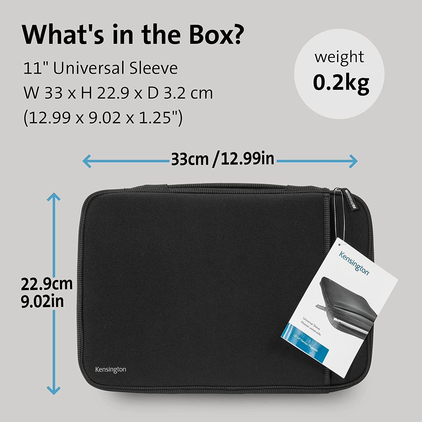 Kensington 11-Inch Laptop Chromebook Sleeve (K62609WW)