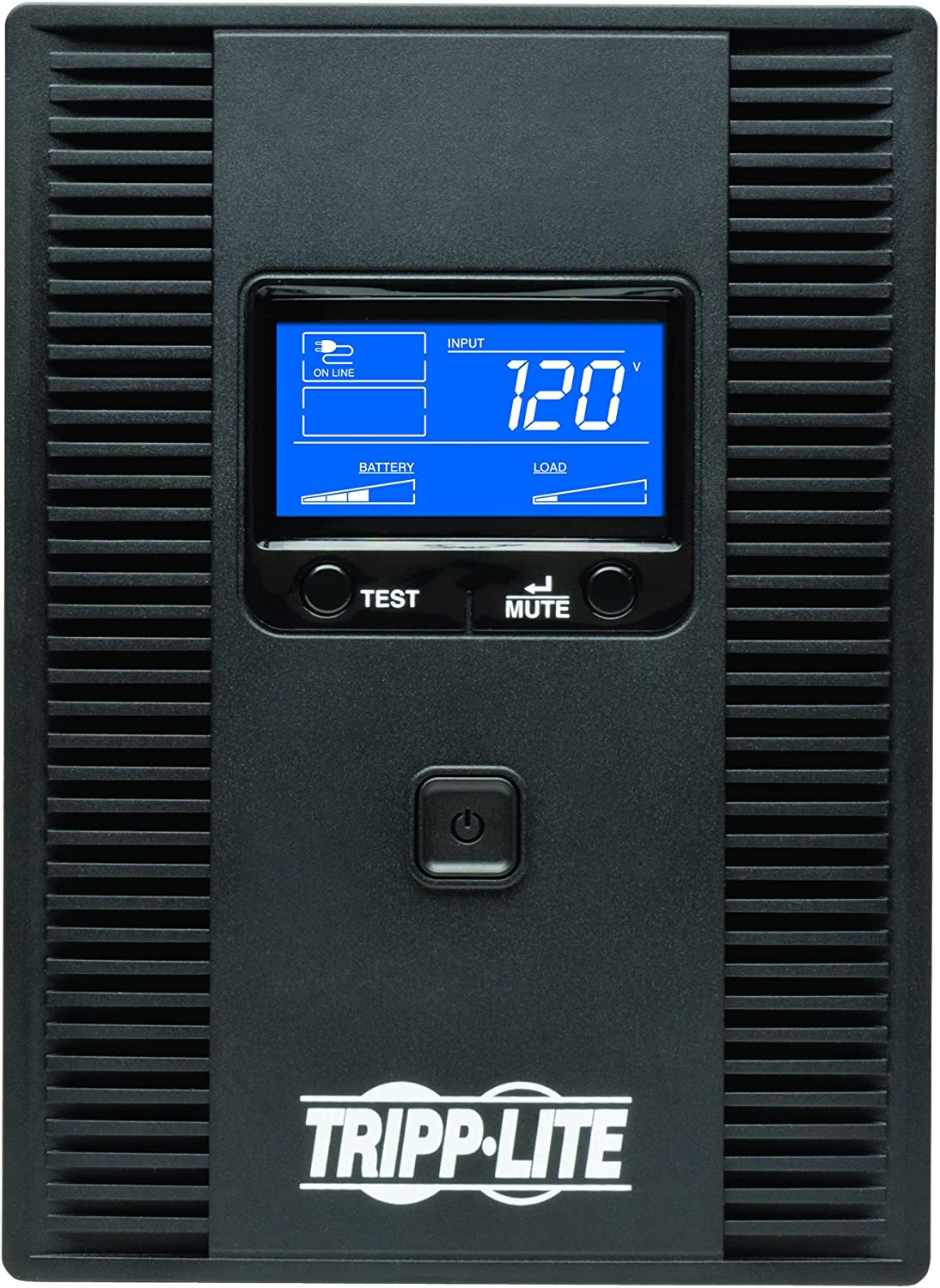 Tripp Lite SMART1500LCDT 1500VA 900W UPS Battery Back Up, AVR, LCD Display, Line-Interactive, 10 Outlets, 120V, USB, Tel &amp; Coax Protection, 3 Year Warranty &amp; Dollar 250,000 Insurance Black 1500VA Tower UPS