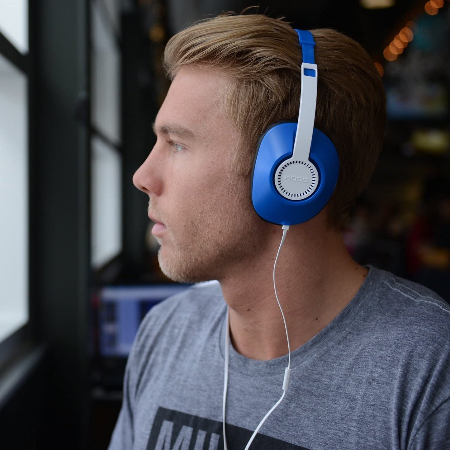 KOSS 191966 UR23i Over Ear Headphone, Blue