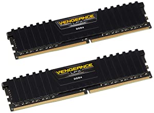 Corsair CMK8GX4M2A2400C14 Vengeance® LPX 8GB (2x4GB) DDR4 DRAM 2400MHz (PC4-19200) C14 Memory Kit - Black Black 8GB Kit (2x4GB) 2400MHz C14