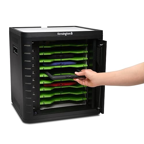 Kensington Charge and Sync Cabinet for 7-Inch to 10-Inch Tablets, iPad Air, iPad 4/3/2 and Galaxy Tab 3 (K67862AM) Art Deco