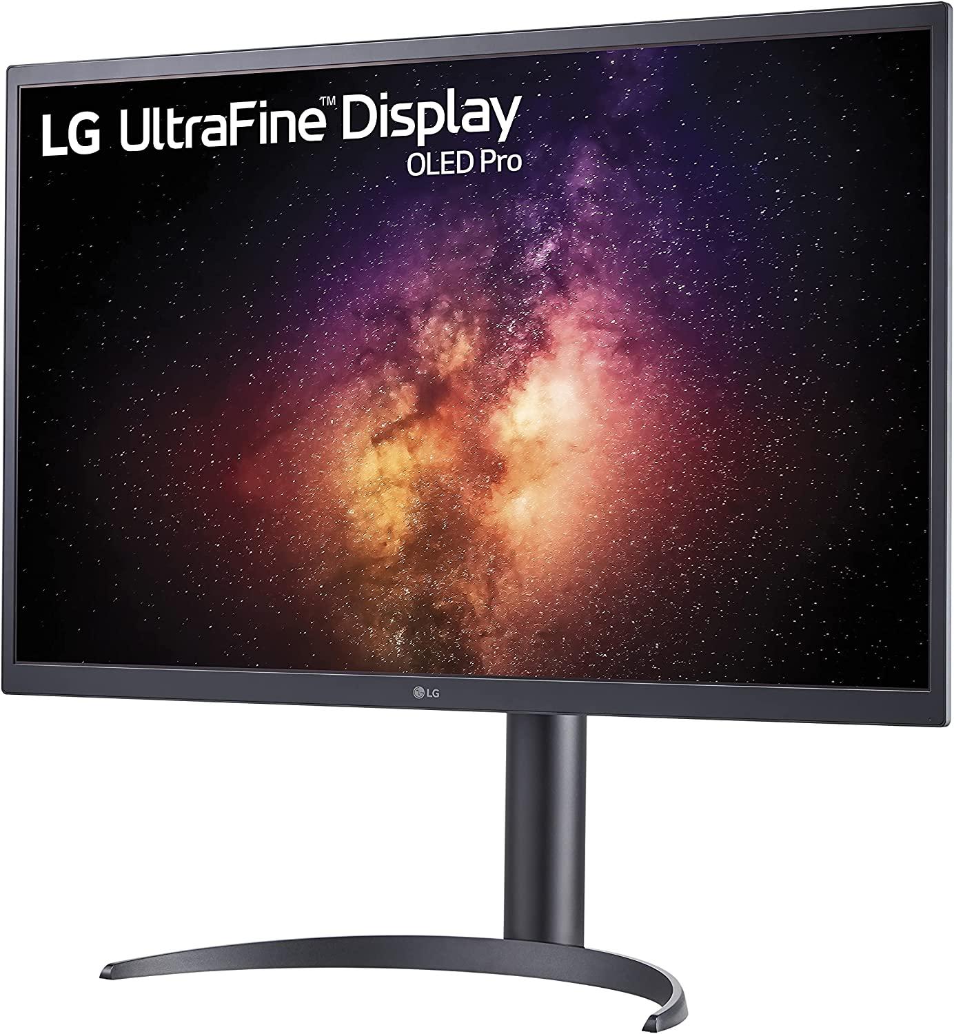 LG 32EP950-B 32” Ultrafine UHD (3840 x 2160) OLED Pro Display with Adobe RBG 99% / DCI-P3 99%, VESA Display HDR 400 True Black, 1M:1 Contrast Ratio and Tilt/Height/Pivot Adjustable Stand - Black 32 inch HW Calibration
