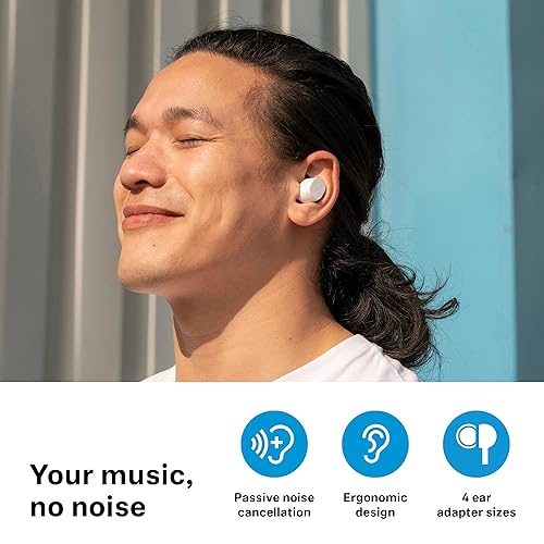 Sennheiser CX True Wireless Earbuds - Bluetooth in-Ear Headphones for Music and Calls with Passive Noise Cancellation, Customizable Touch Controls, Bass Boost, IPX4 and 27-Hour Battery Life, White
